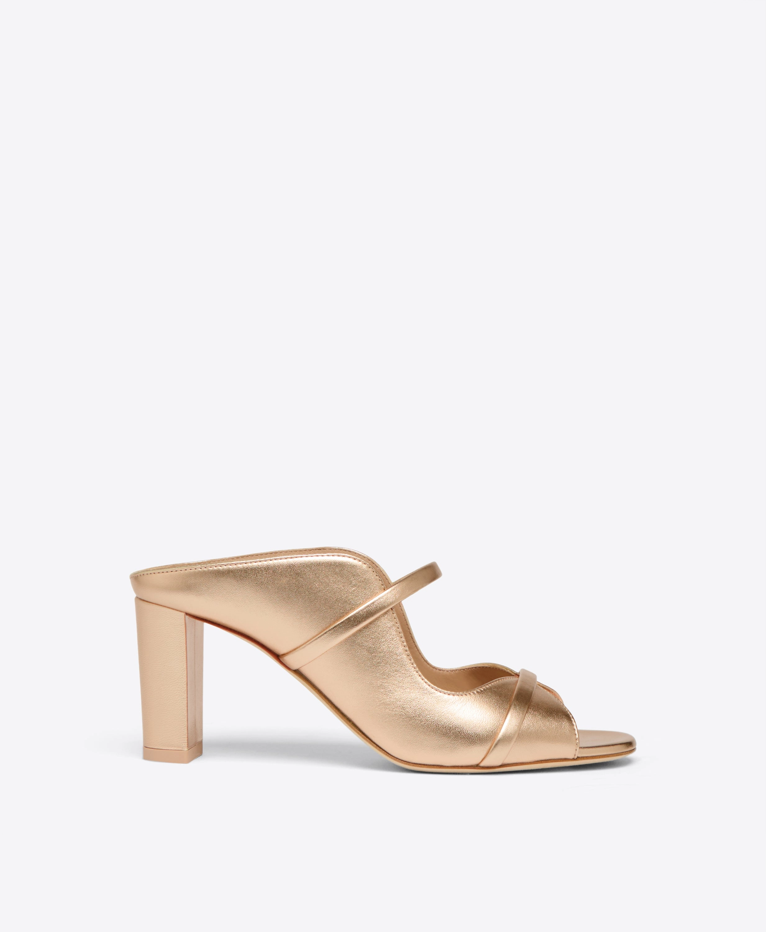 Norah 70 Gold Leather Heeled Sandals