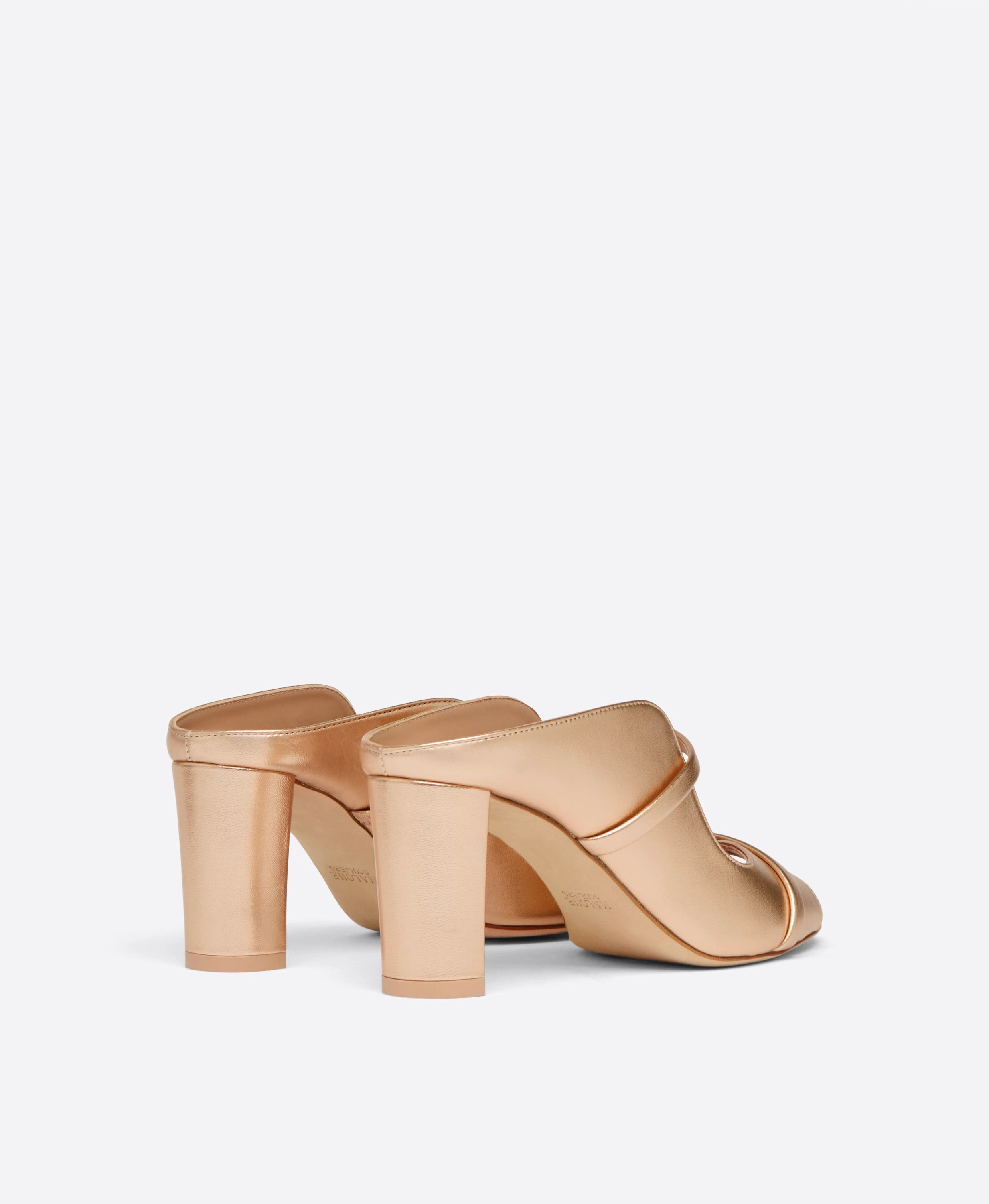 Norah 70 Gold Leather Heeled Sandals