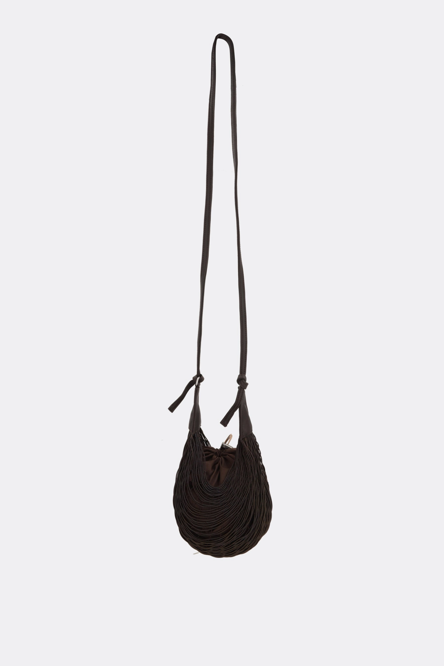 Palloncino crossbody bag in fabric with elastic bands
