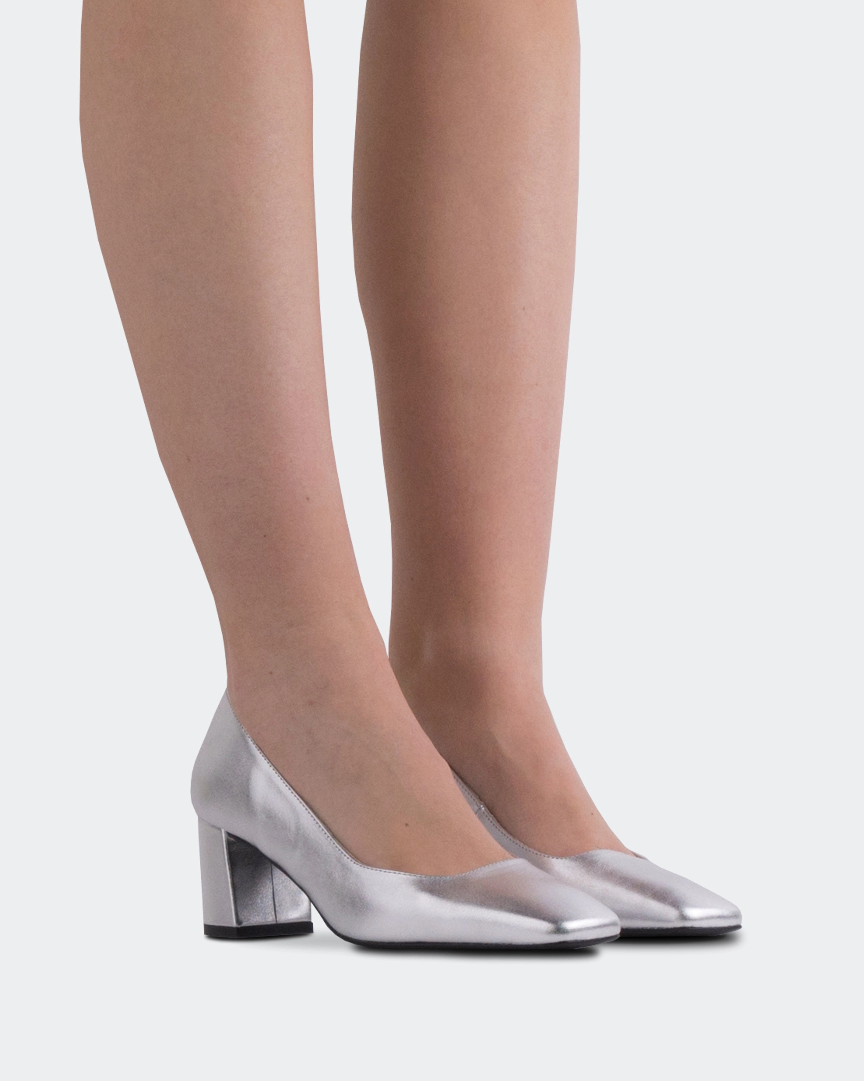 Patrisha Silver Leather