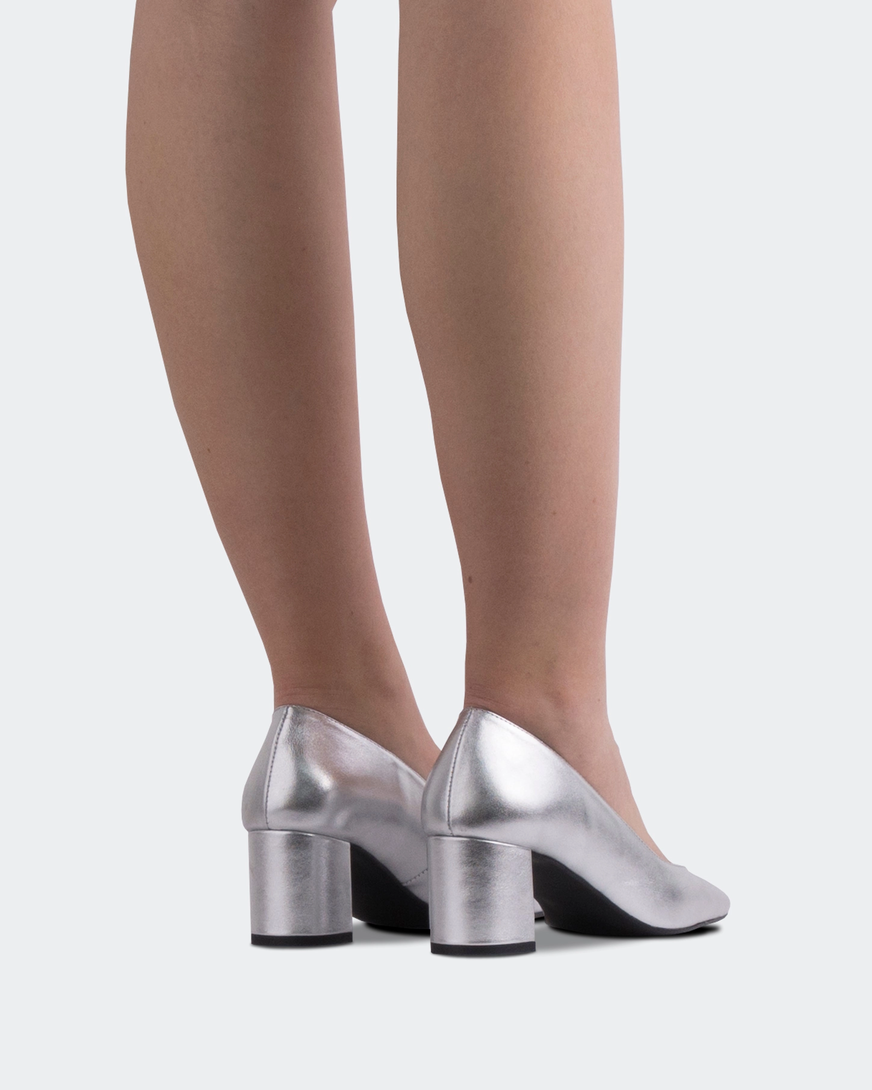 Patrisha Silver Leather