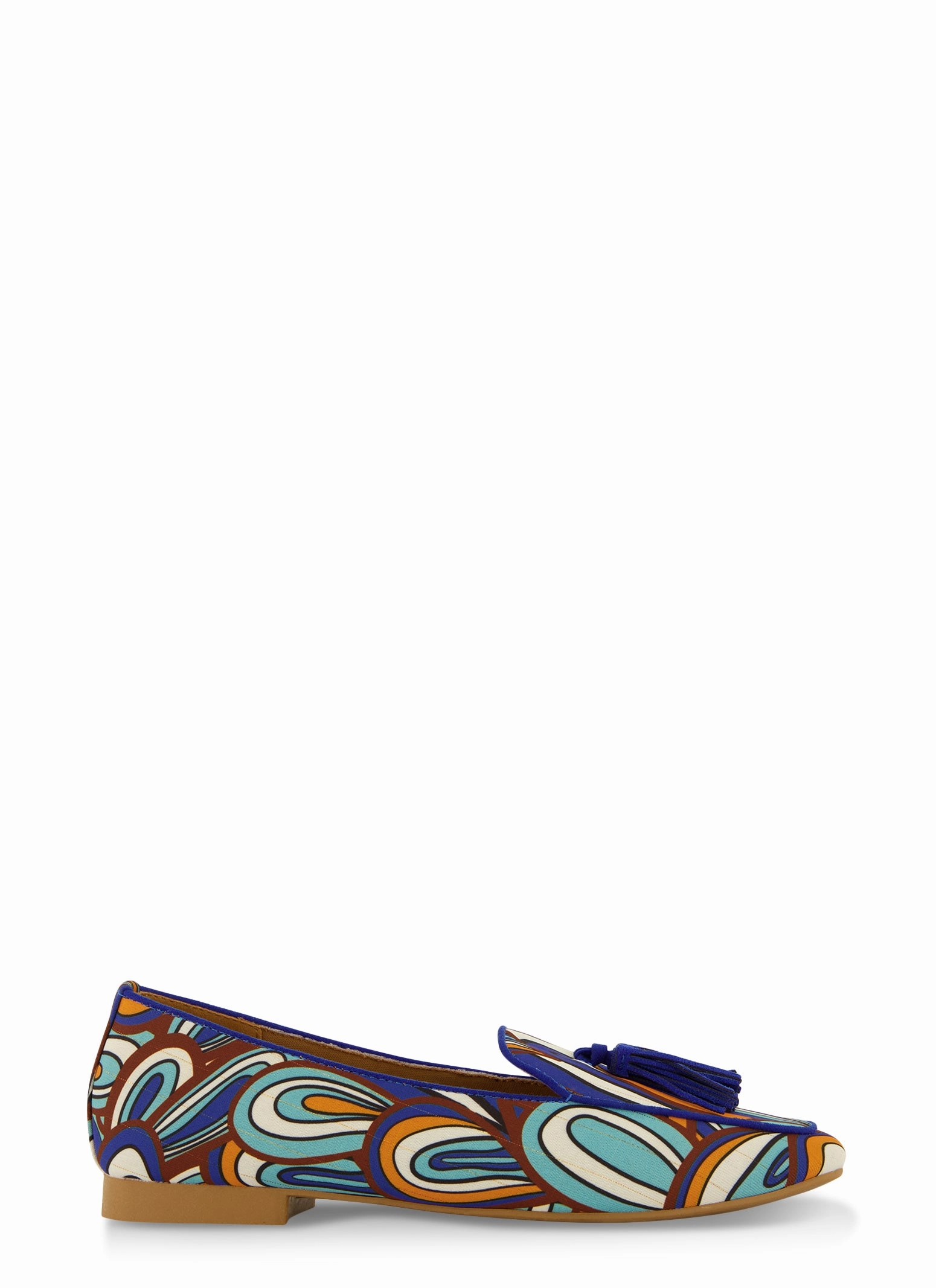 Patterned Tassel Loafers