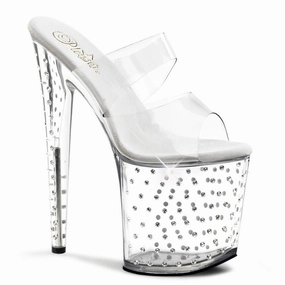 Pleaser Stardust-802-Clear-Size 6-Clearance