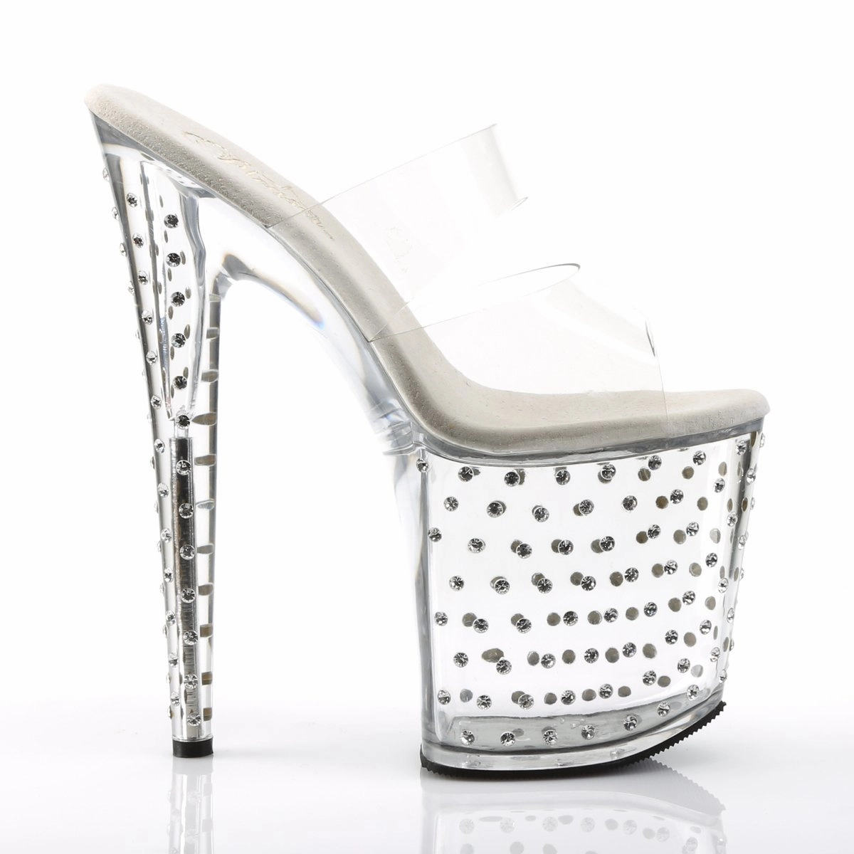 Pleaser Stardust-802-Clear-Size 6-Clearance