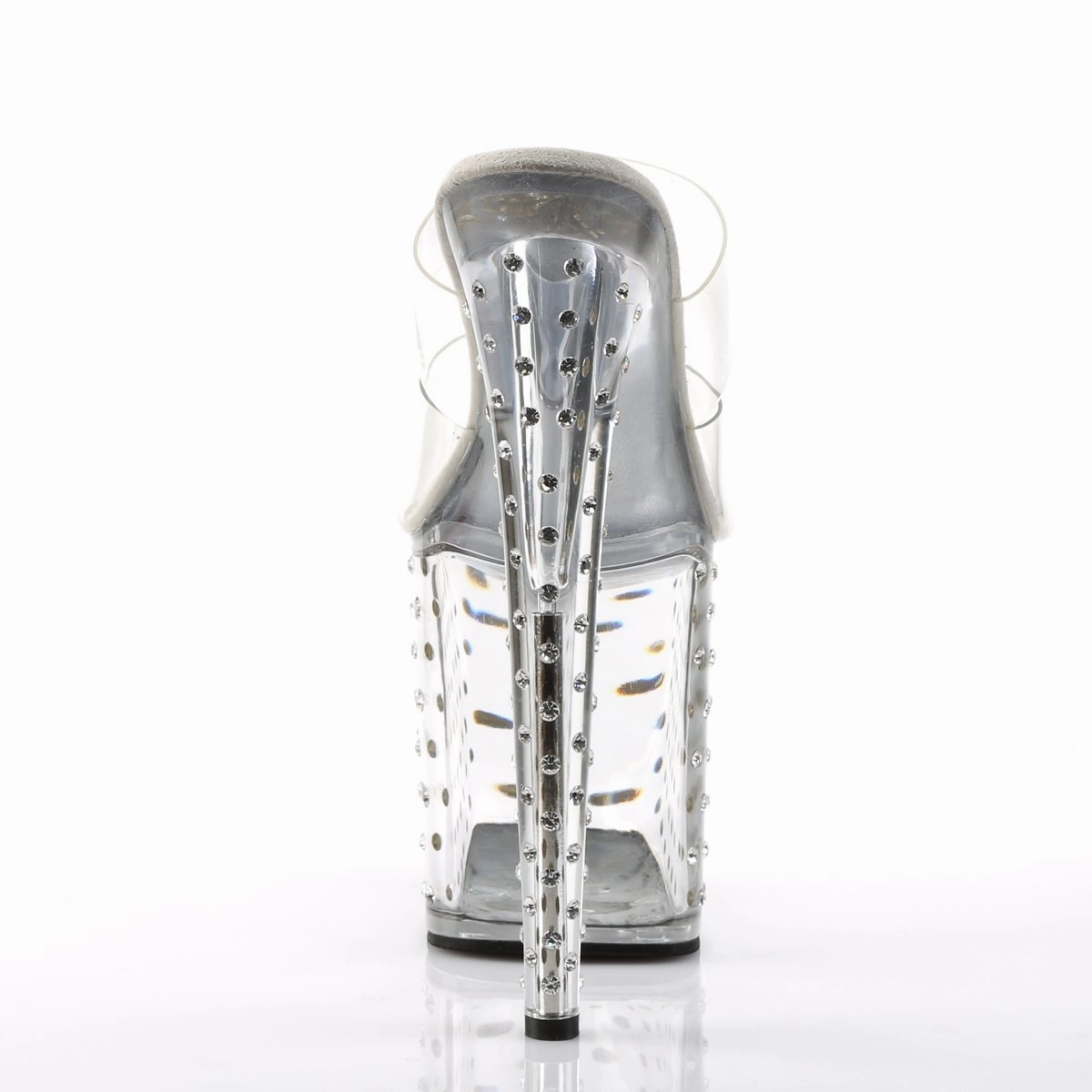 Pleaser Stardust-802-Clear-Size 6-Clearance