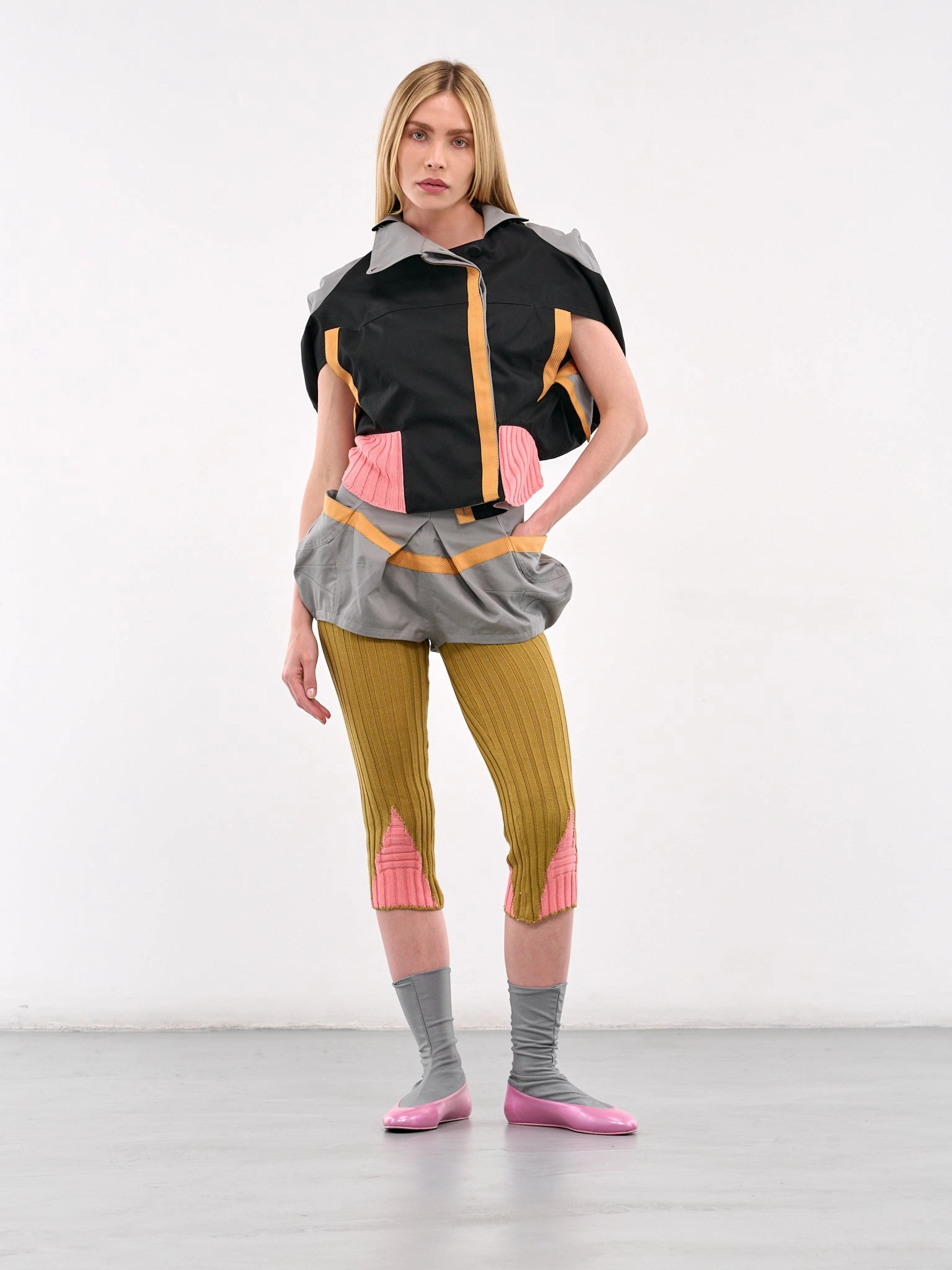 Proxima Short Ballerina Boots (FT03-162-SLATE-BOSSOM-PINK)