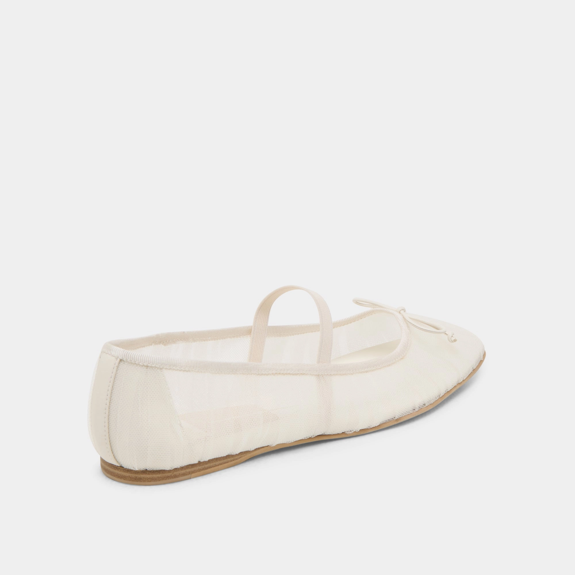 RAEVEN BALLET FLATS WHITE TULLE