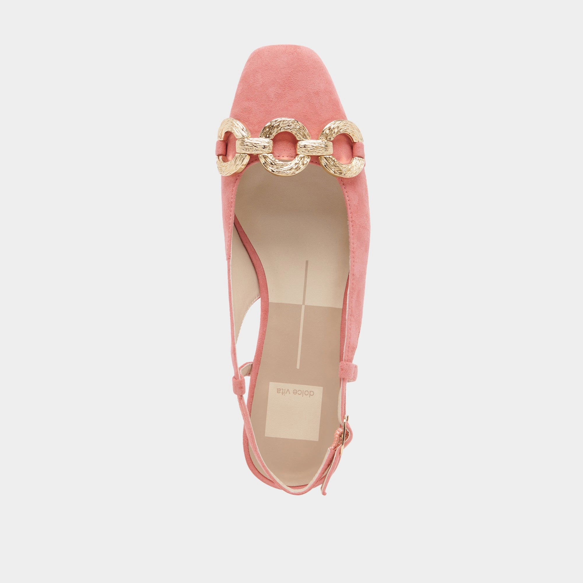 RAMANO FLATS CORAL SUEDE
