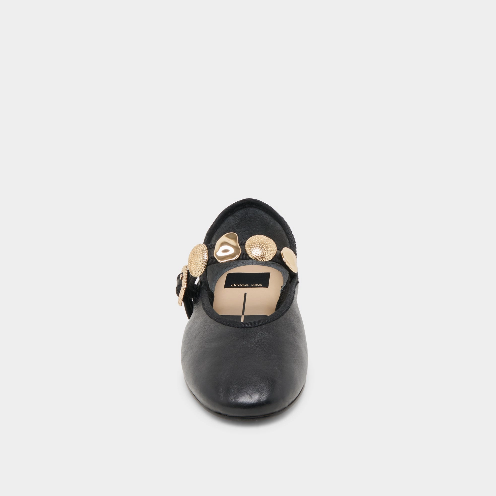 RELAN BALLET FLATS BLACK LEATHER