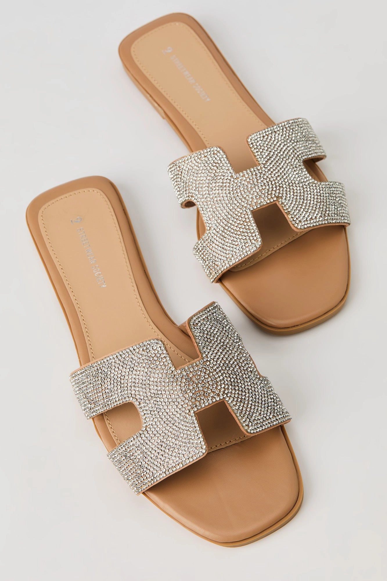 Rhinestone H Band Sandal