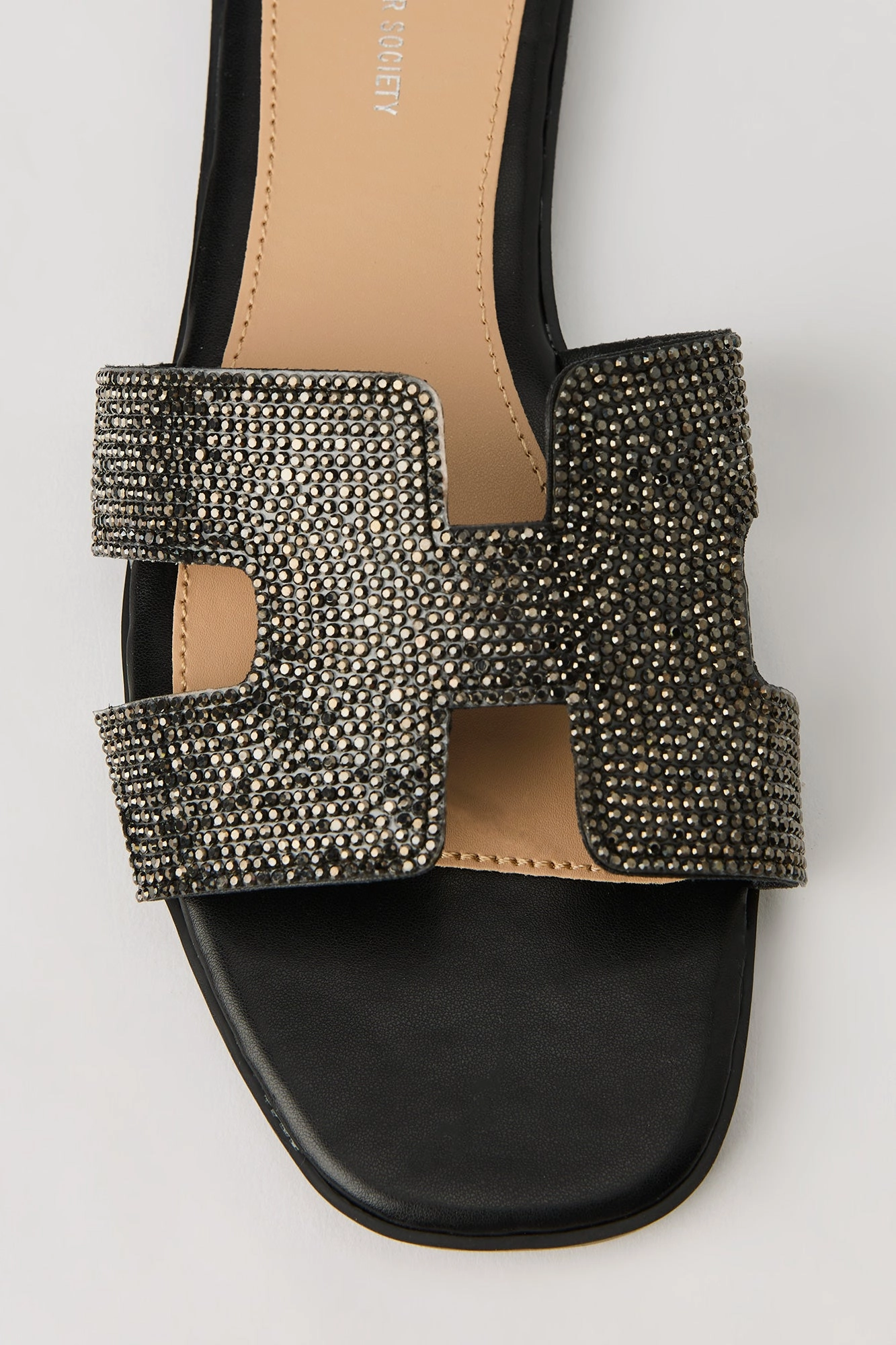 Rhinestone H Band Sandal