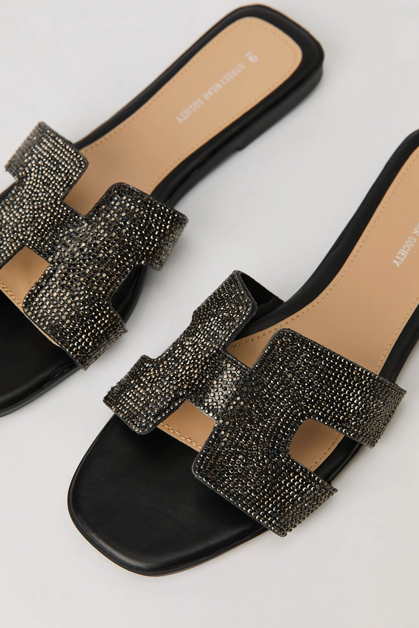Rhinestone H Band Sandal