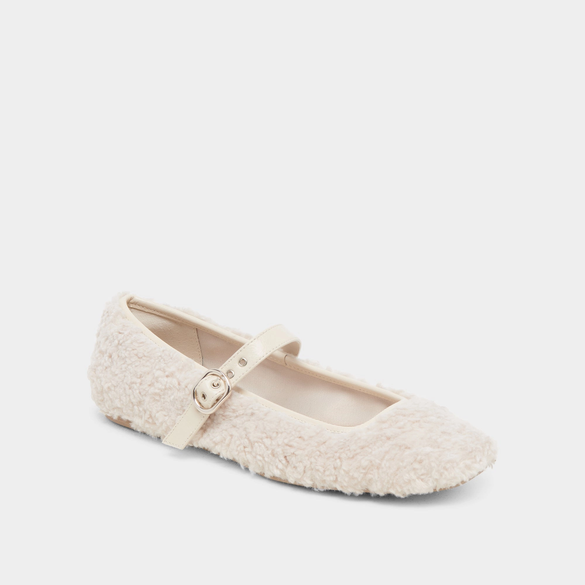 RODNI PLUSH BALLET FLATS CREME PLUSH