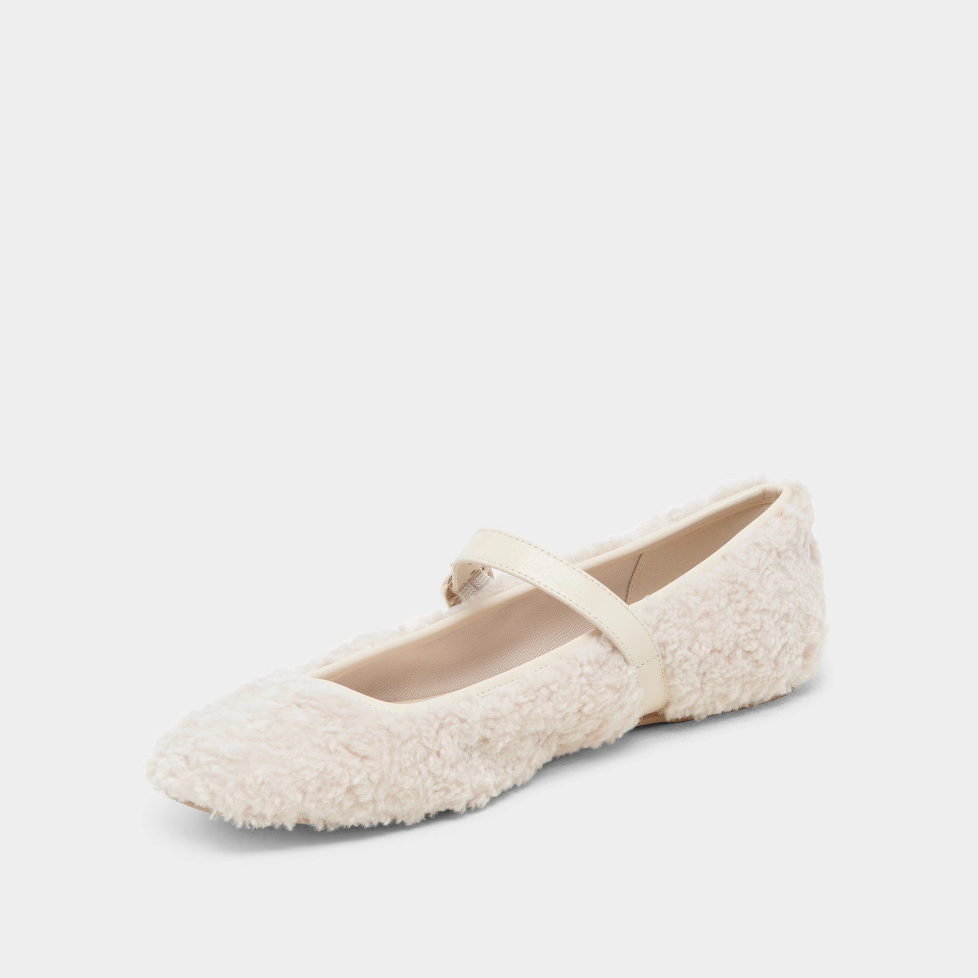 RODNI PLUSH BALLET FLATS CREME PLUSH