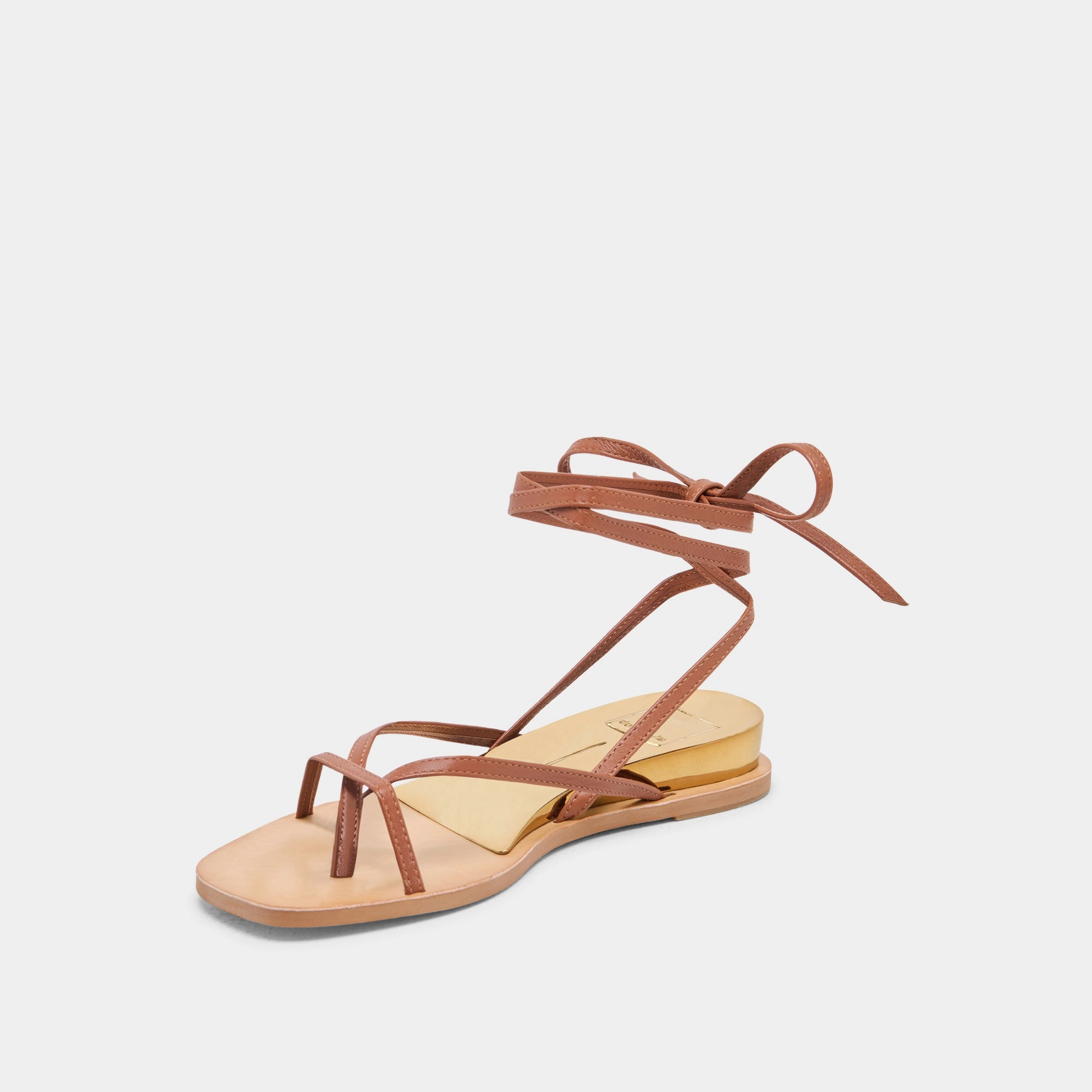 RUDIE SANDALS COGNAC LEATHER