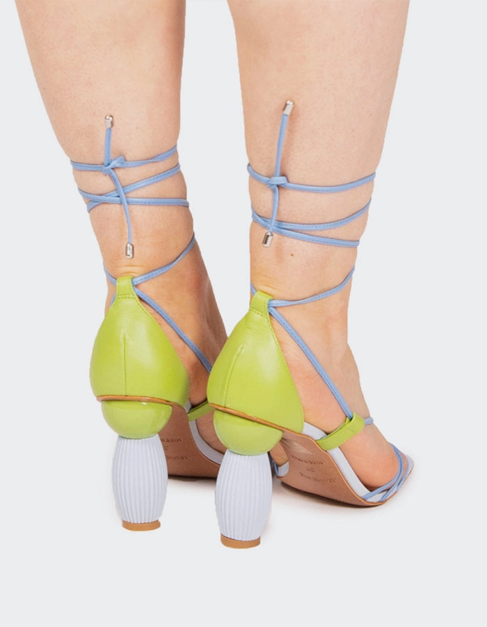Sanchia Blue Leather
