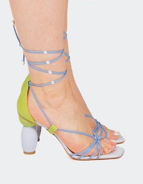 Sanchia Blue Leather