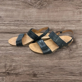 Sandals Heels Wedge By Comfortiva In Black, Size: 9.5