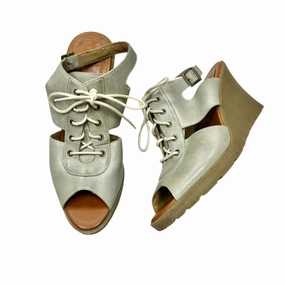Sandals Heels Wedge By Dr Martens In Green, Size: 7