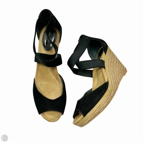 Sandals Heels Wedge By Giani Bernini In Black & Tan, Size: 9