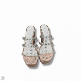 Sandals Heels Wedge By Jessica Simpson In Tan, Size: 8