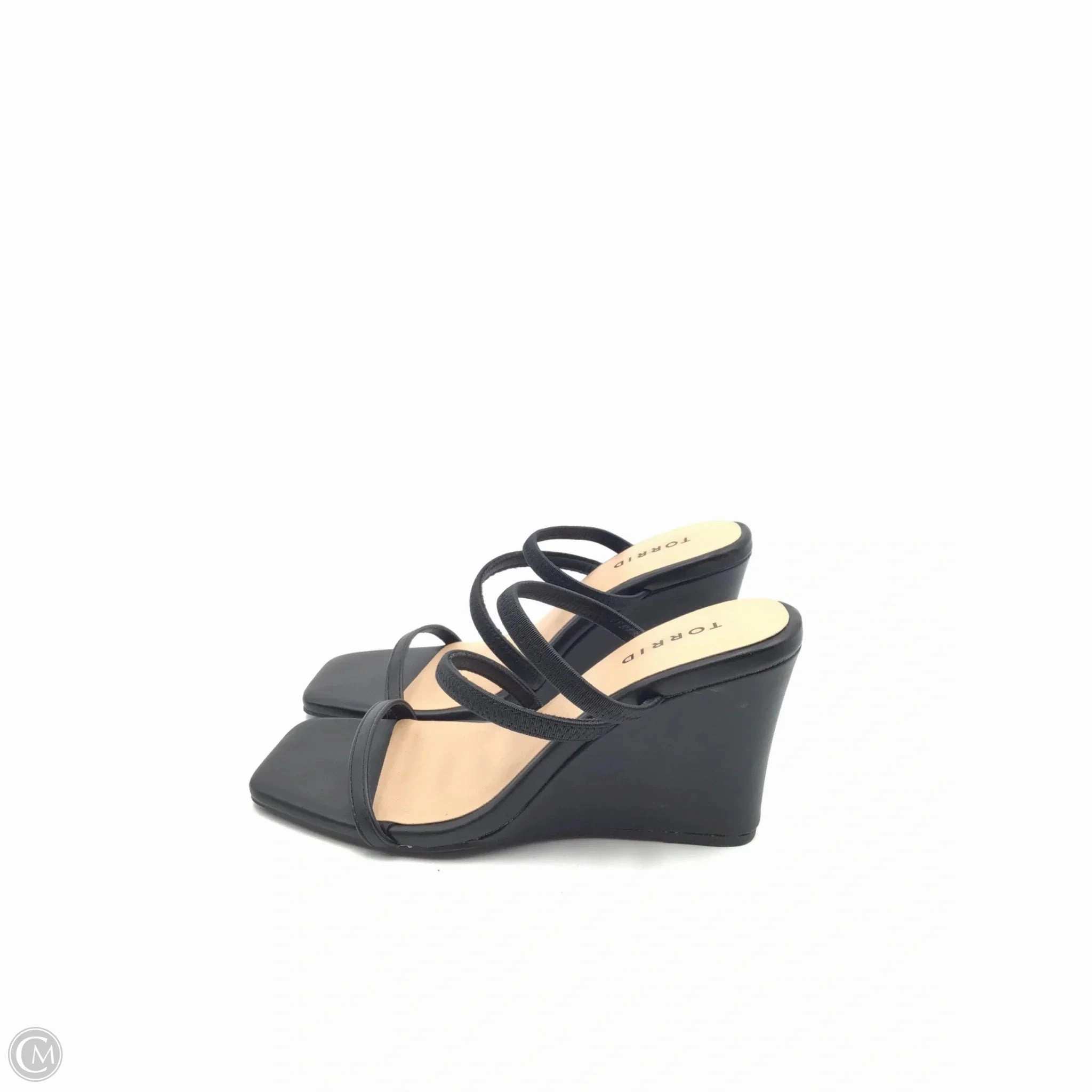 Sandals Heels Wedge By Torrid In Black, Size: 7