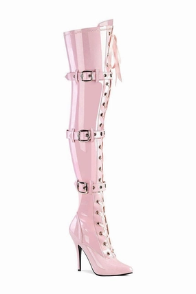 SEDUCE-3028 Thigh Boot | Pink Patent
