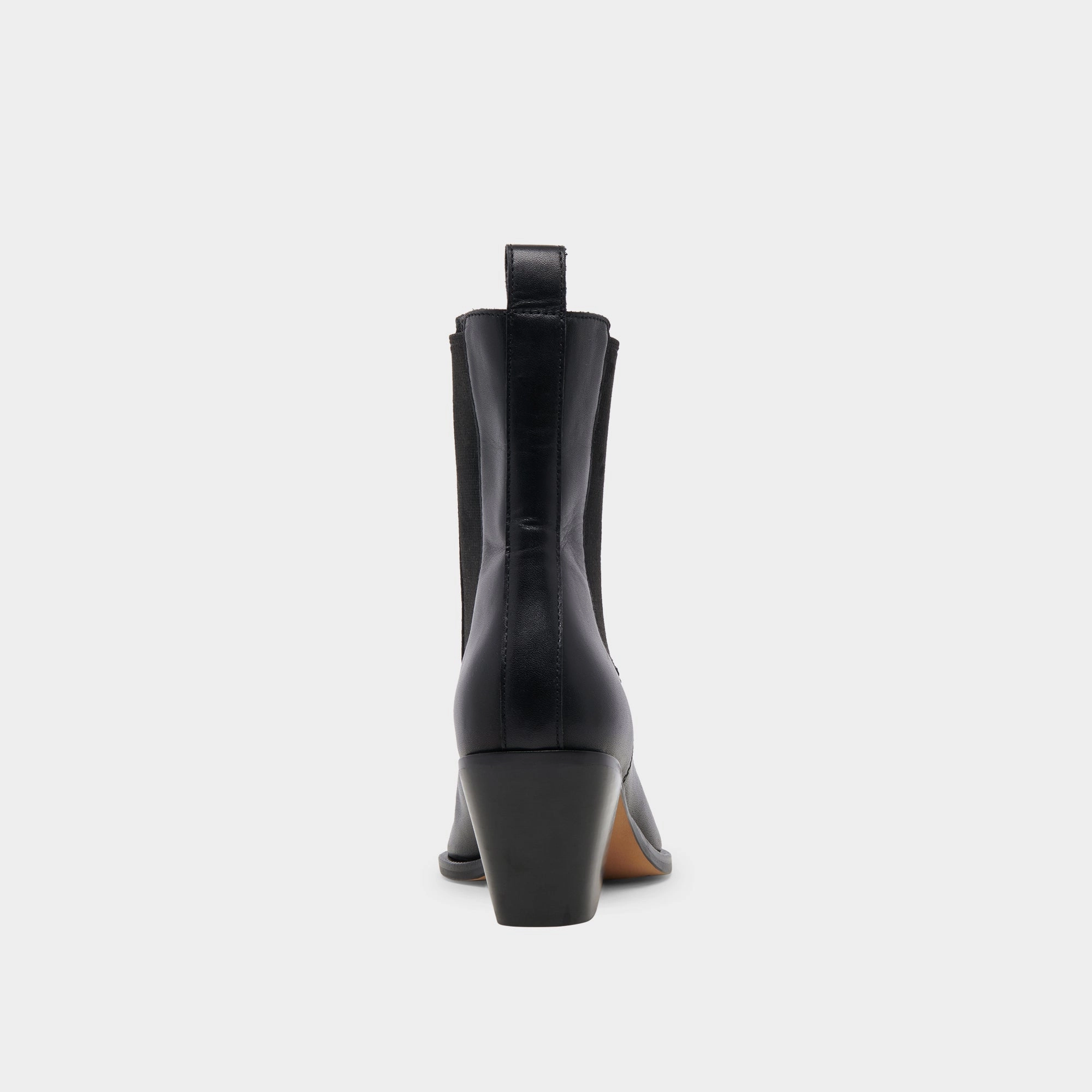 SHADIE H2O WIDE BOOTIES BLACK LEATHER