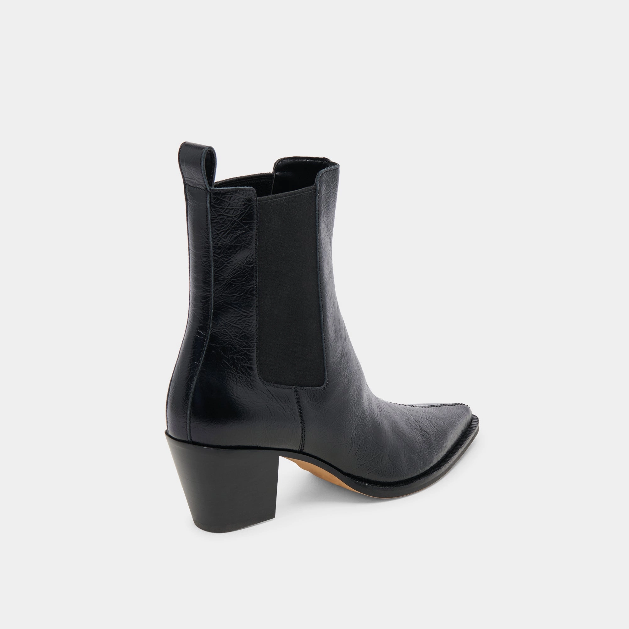 SHADIE H2O WIDE BOOTIES MIDNIGHT CRINKLE PATENT
