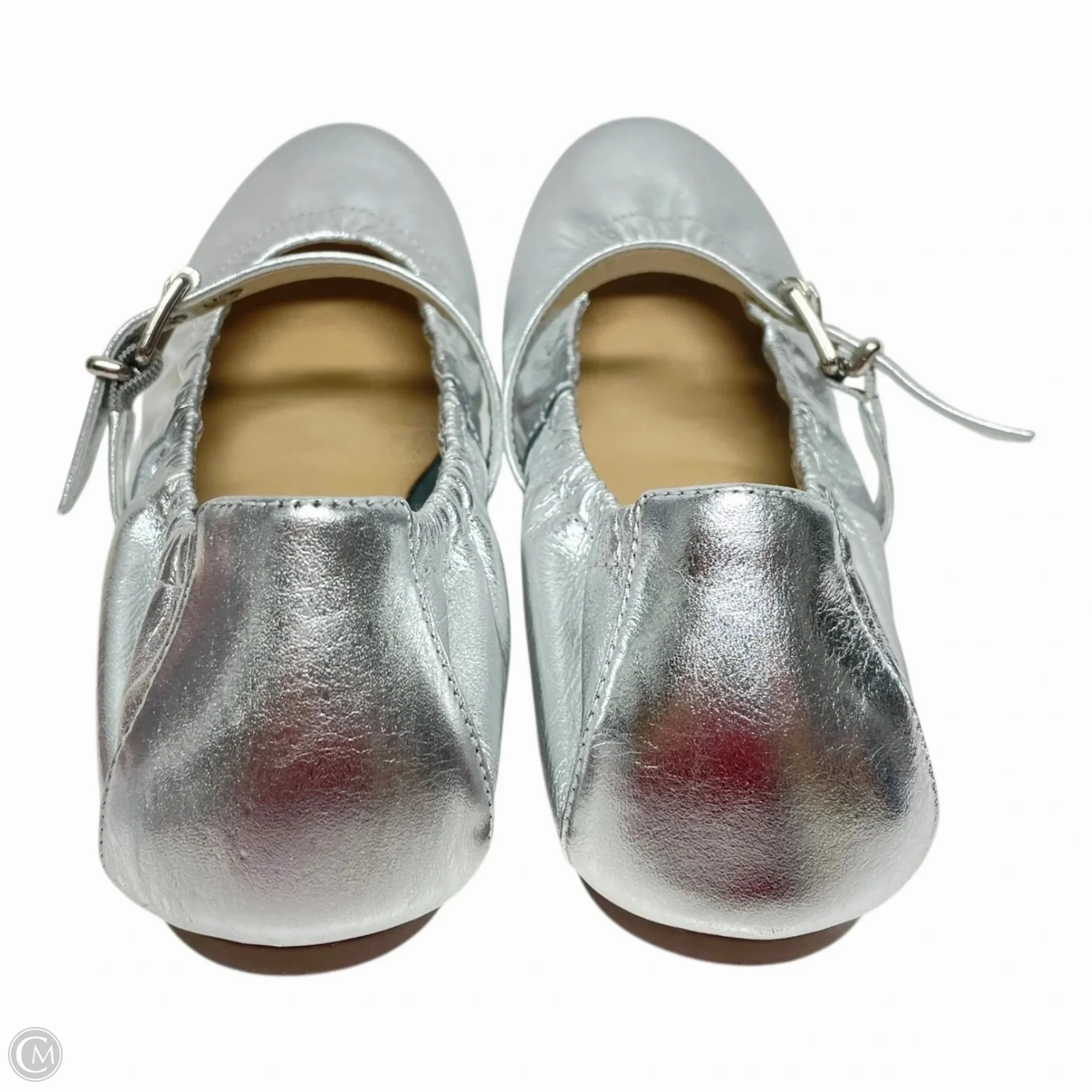 Shoes Flats By Schutz In Silver, Size: 8