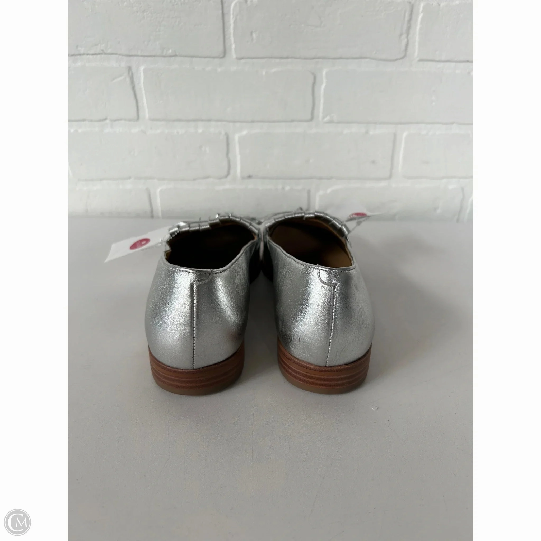 Shoes Flats By Talbots In Silver, Size: 7