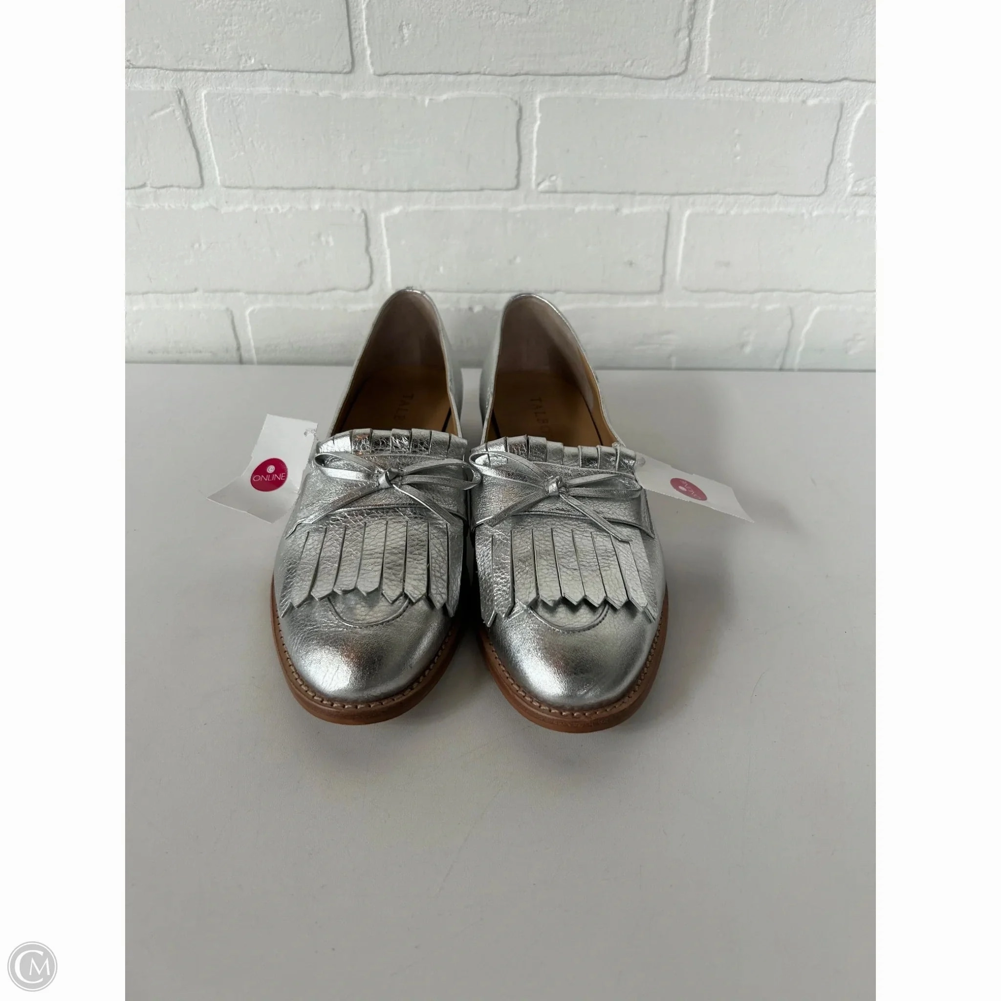 Shoes Flats By Talbots In Silver, Size: 7