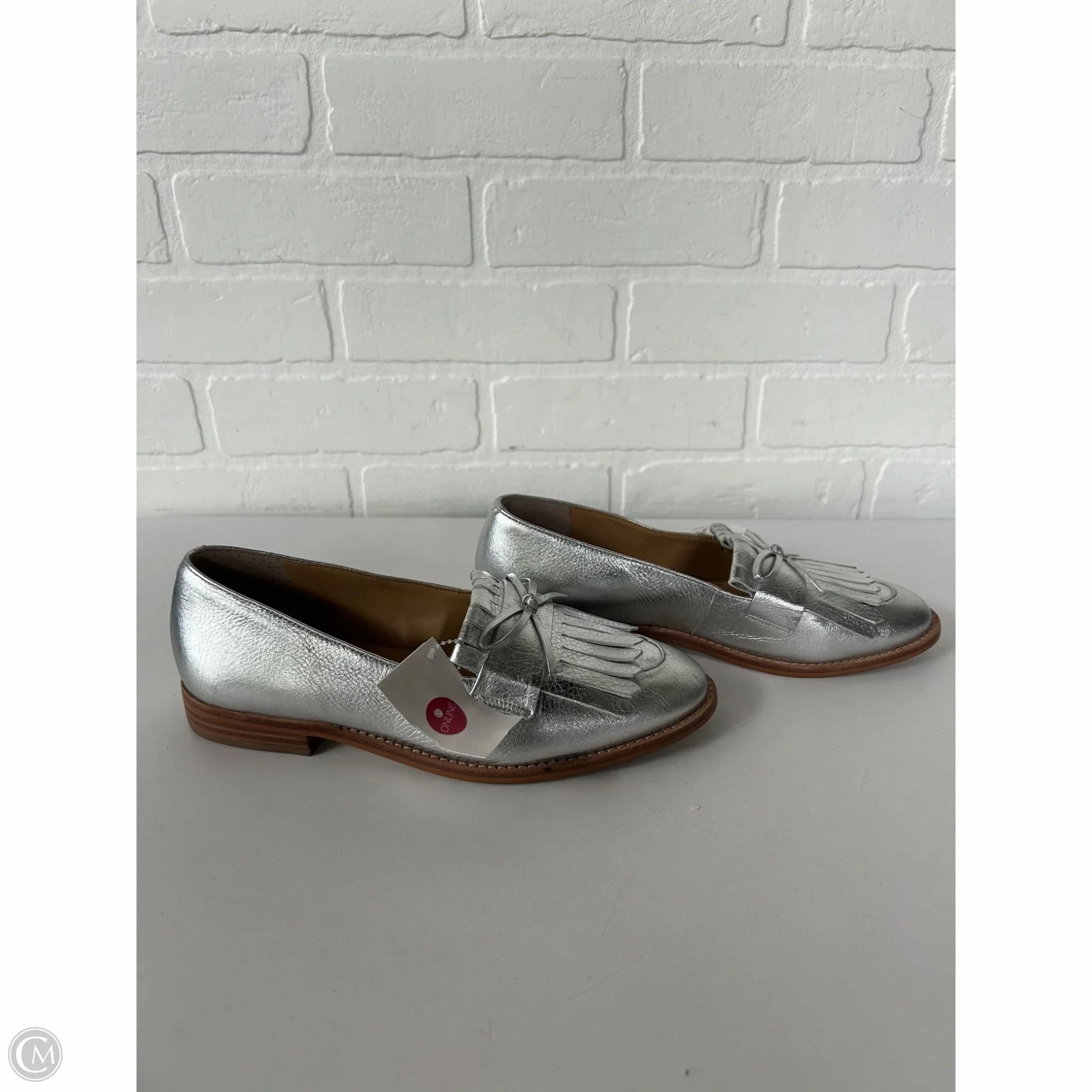 Shoes Flats By Talbots In Silver, Size: 7