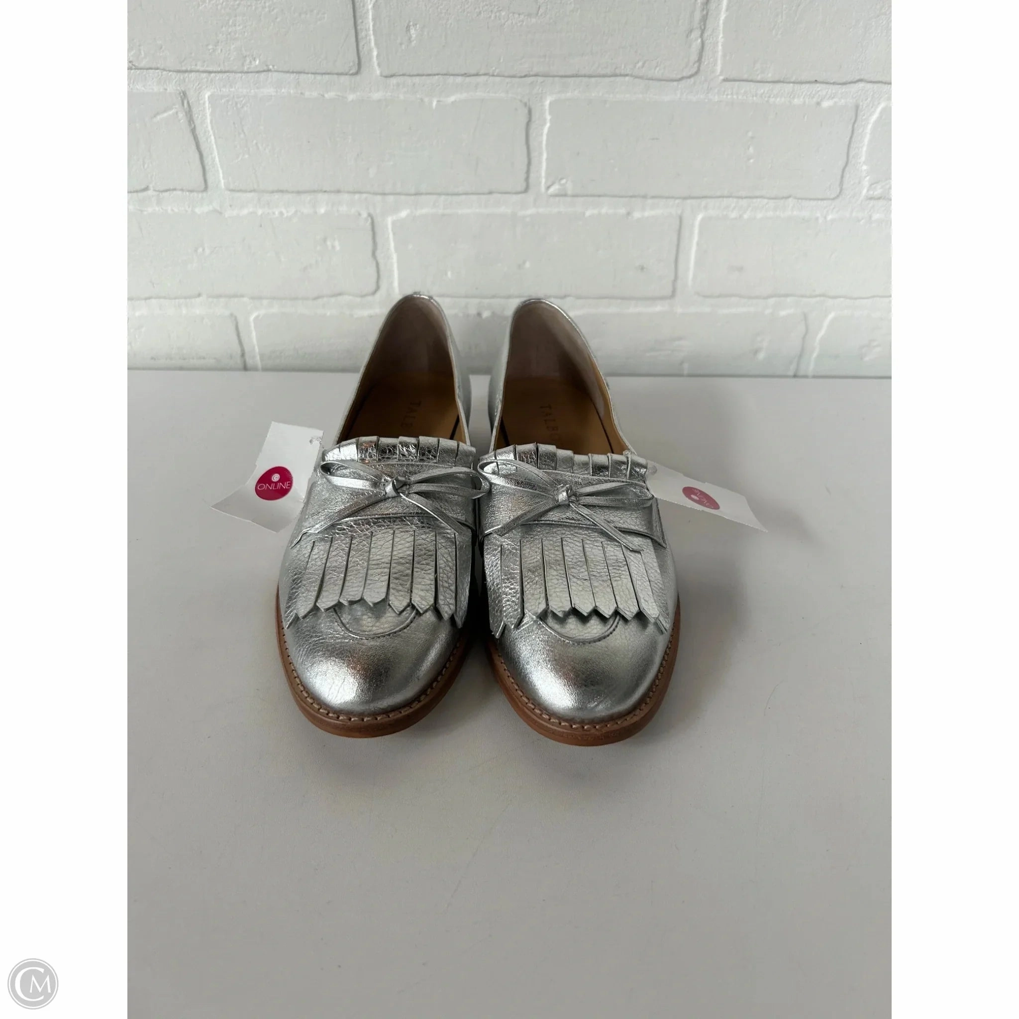 Shoes Flats By Talbots In Silver, Size: 7