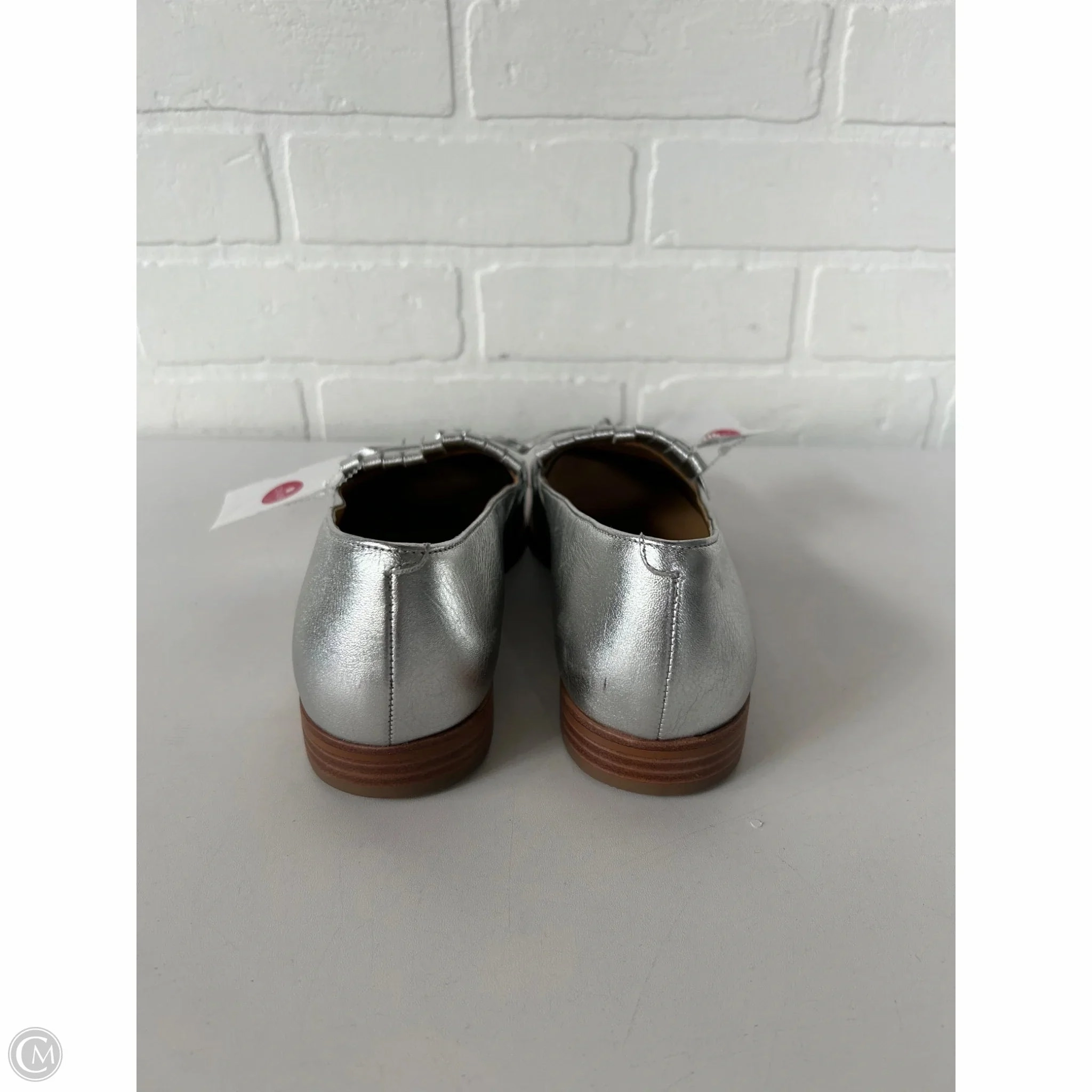 Shoes Flats By Talbots In Silver, Size: 7