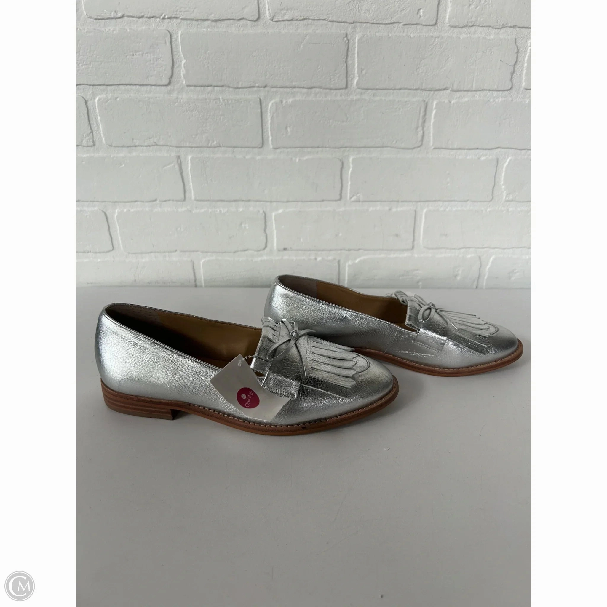 Shoes Flats By Talbots In Silver, Size: 7
