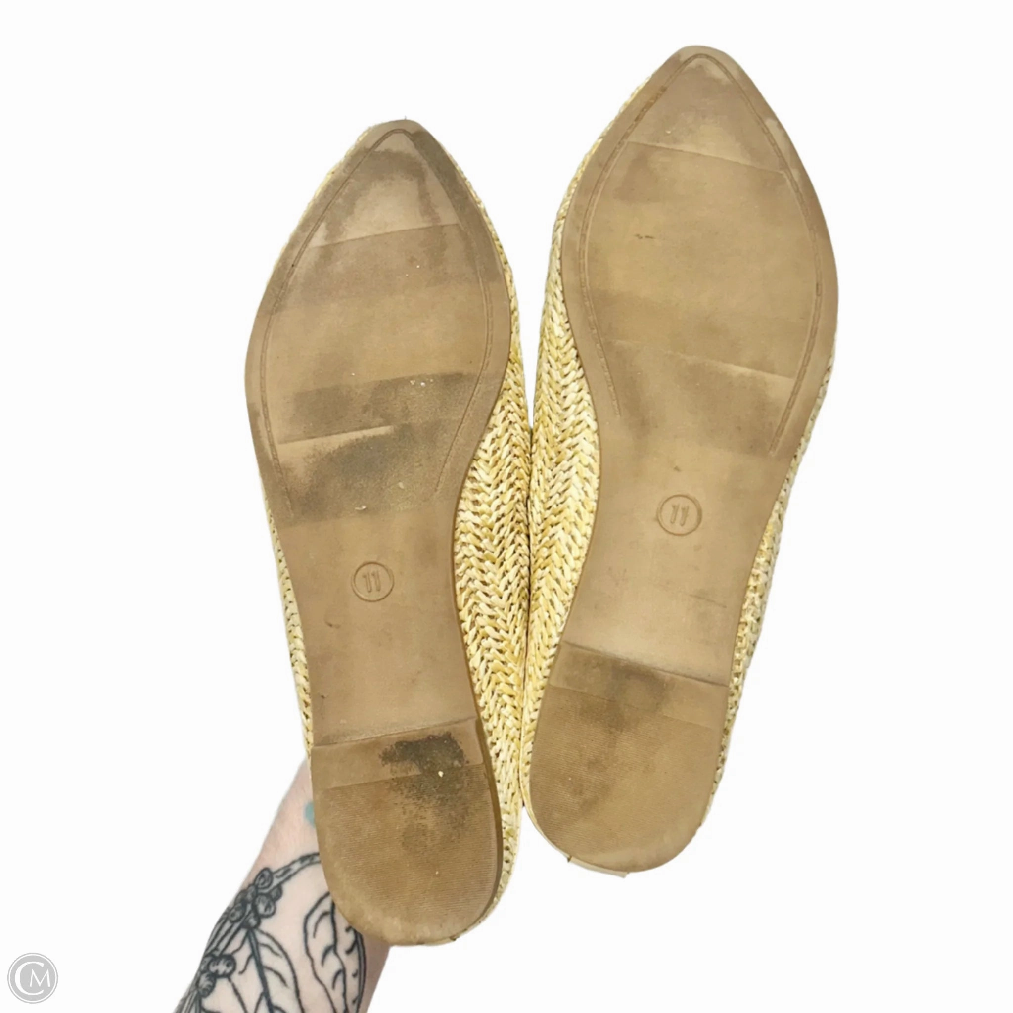 Shoes Flats By Universal Thread In Tan, Size: 11