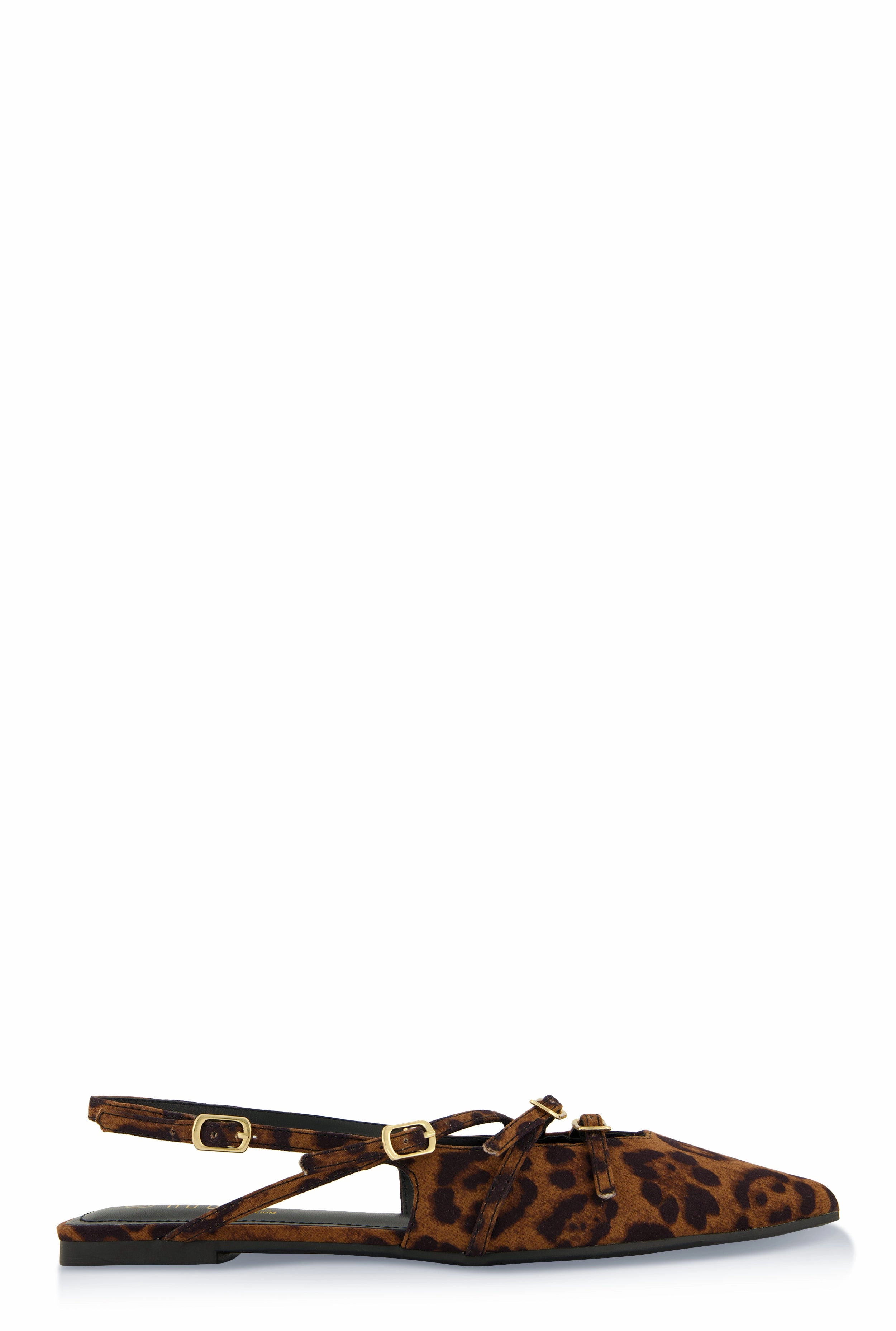 Slingback Buckle Flats