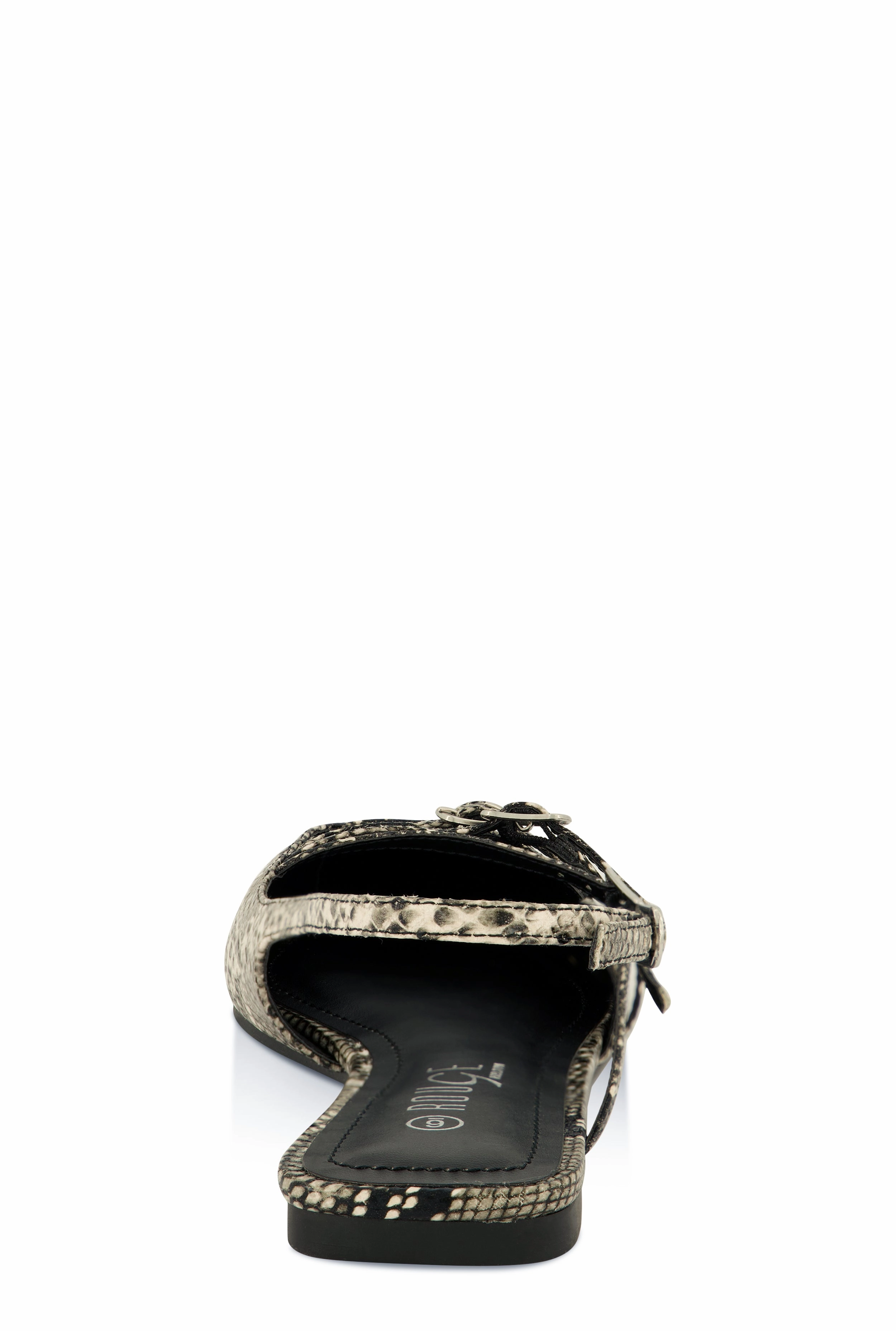 Slingback Buckle Flats