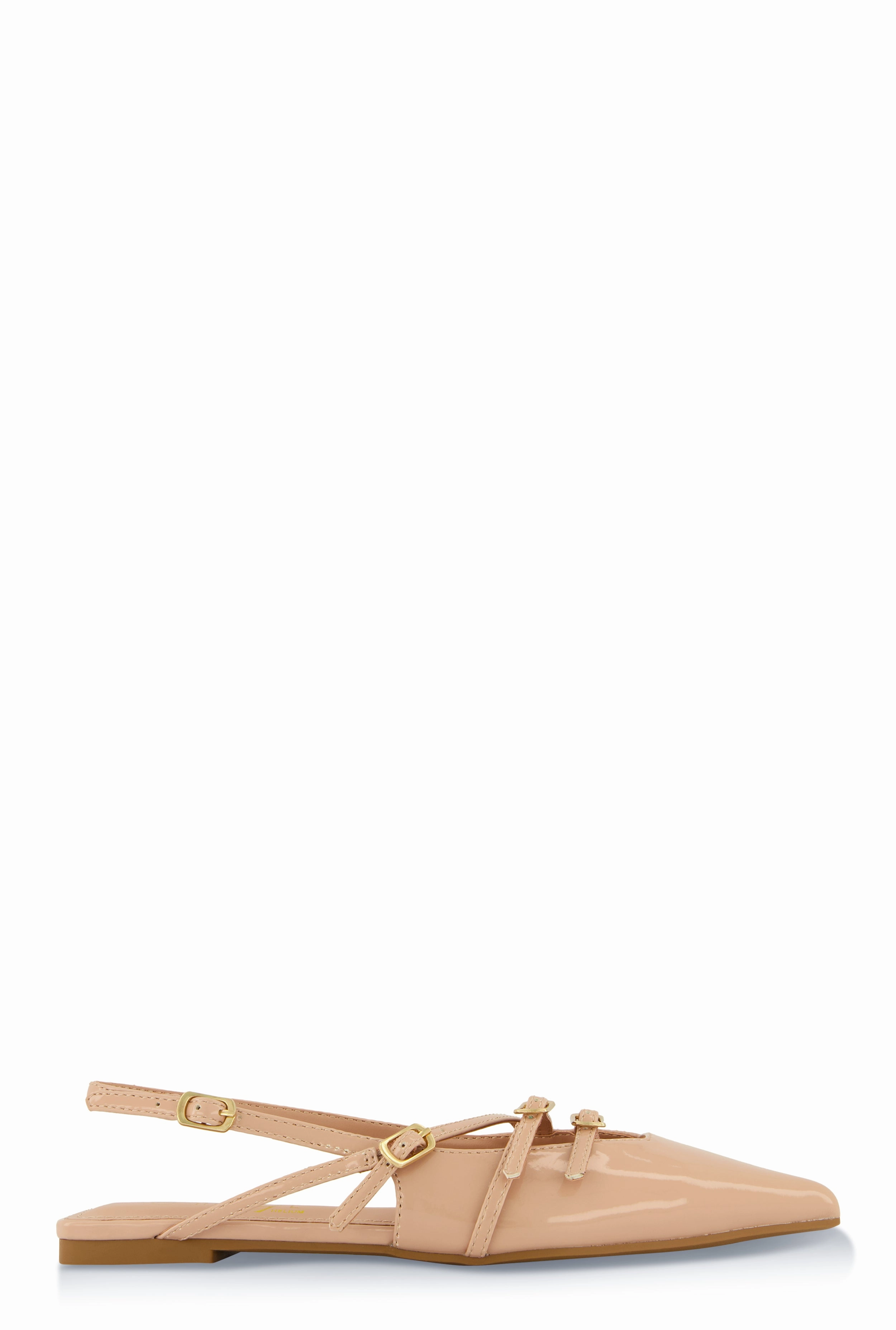 Slingback Buckle Flats