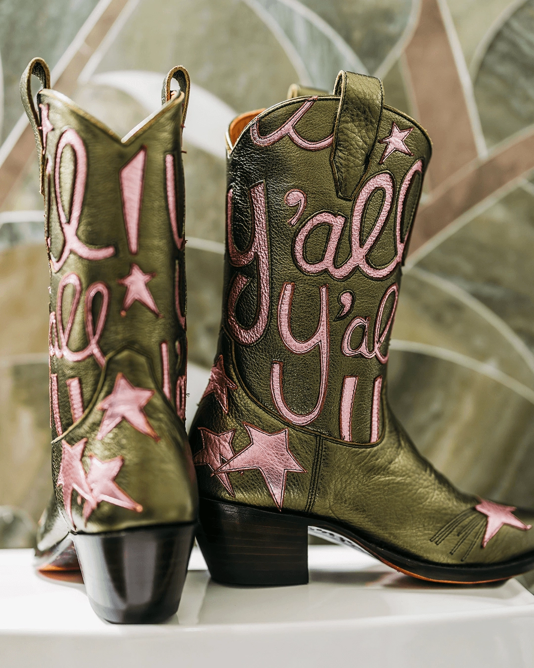 Sophie Metallic Olive