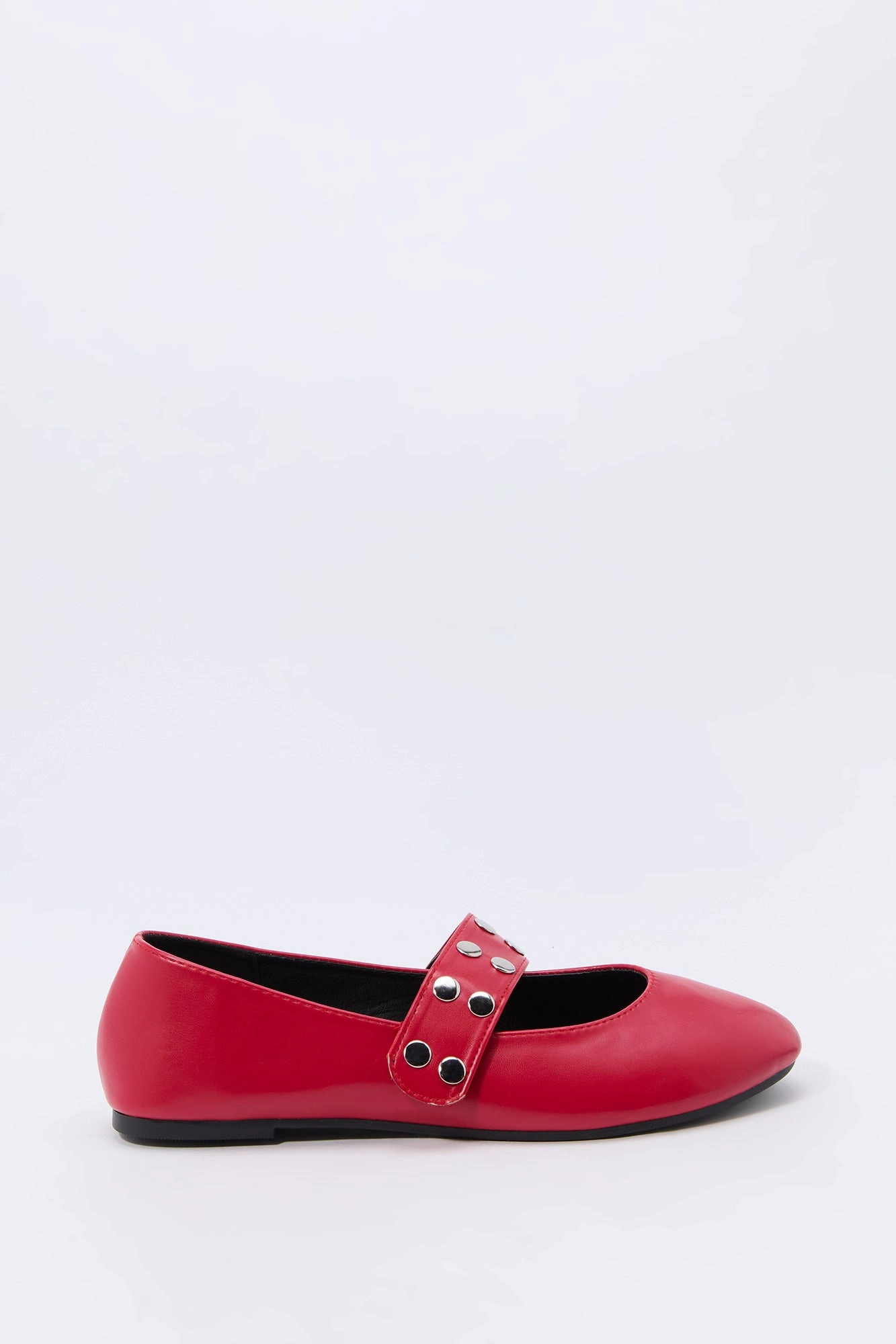 Souliers de ballet en similicuir clouté