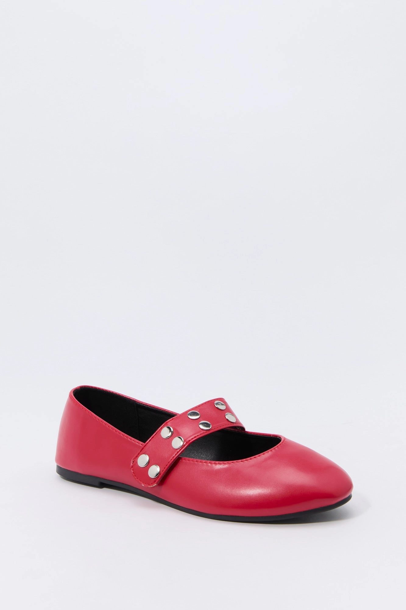 Souliers de ballet en similicuir clouté