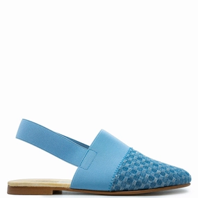 Spain Co Jean Quilted Elastic Mule