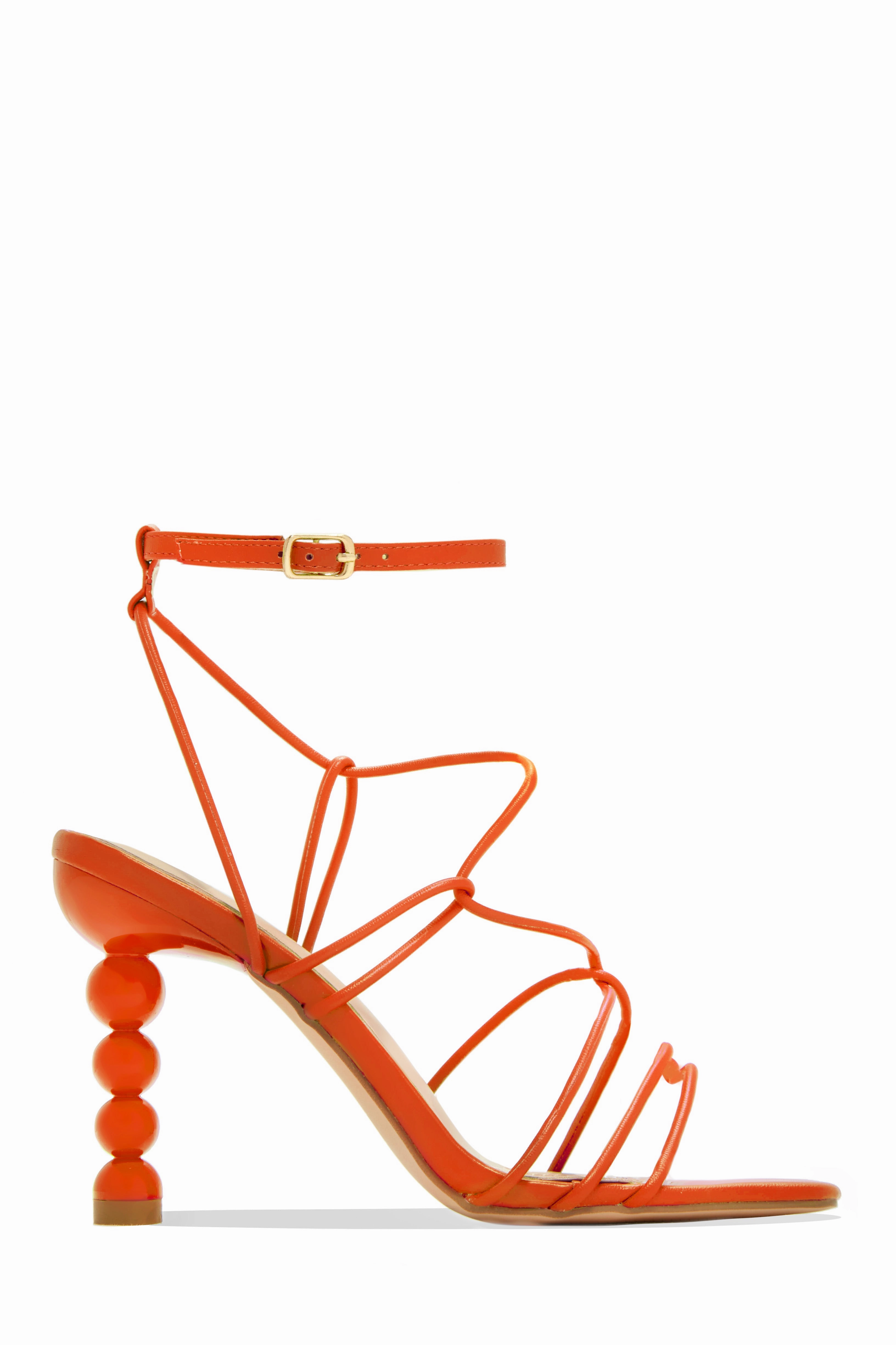 St. Barts Summer Square Toe Strappy Heels - White