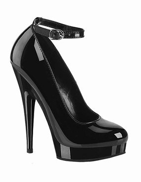 Sultry-686 Ankle Strap Platform Pump