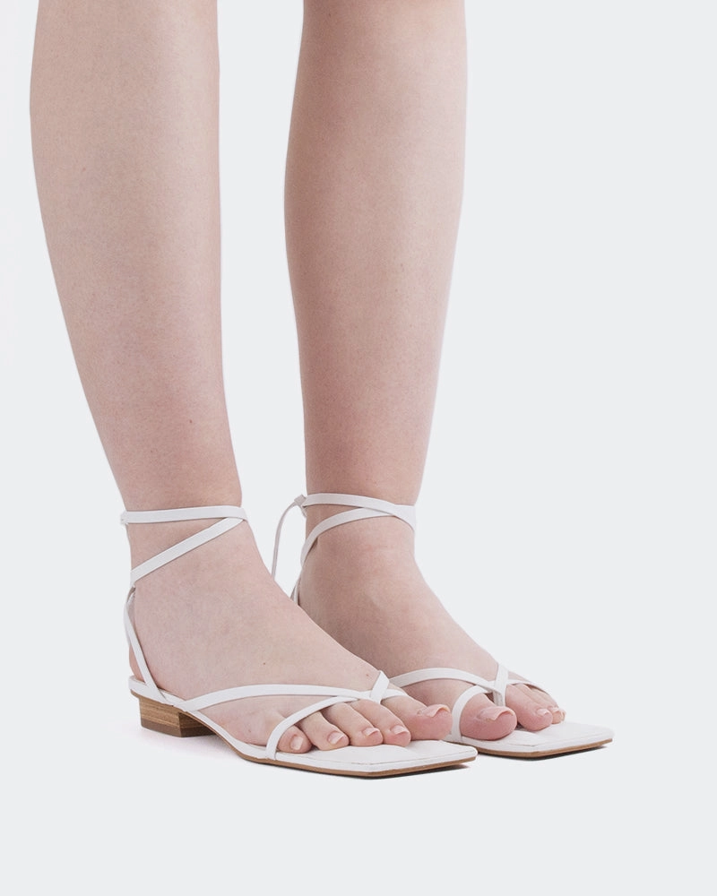 Talita White Leather