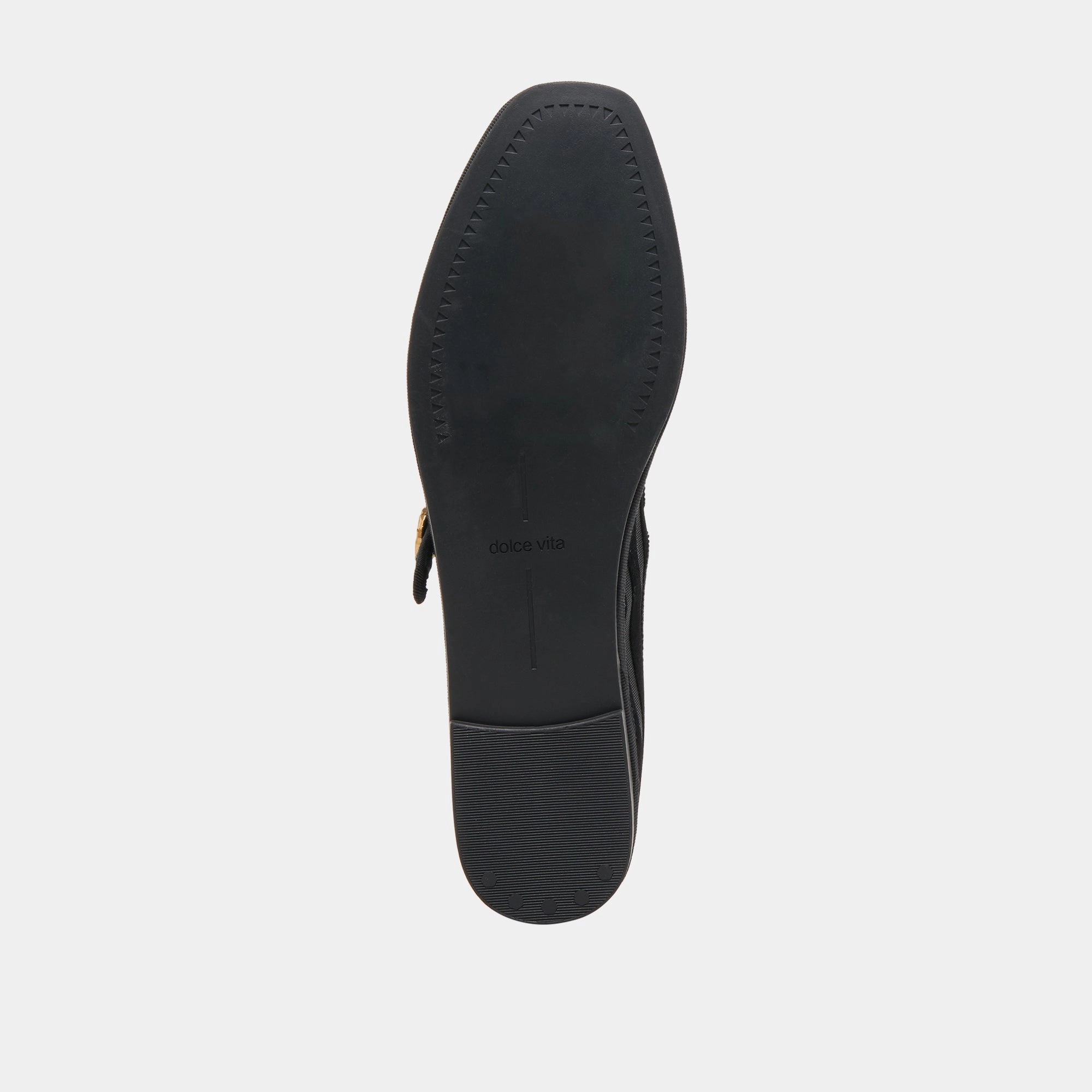 TAMEKA BALLET FLATS BLACK STRIPE MESH