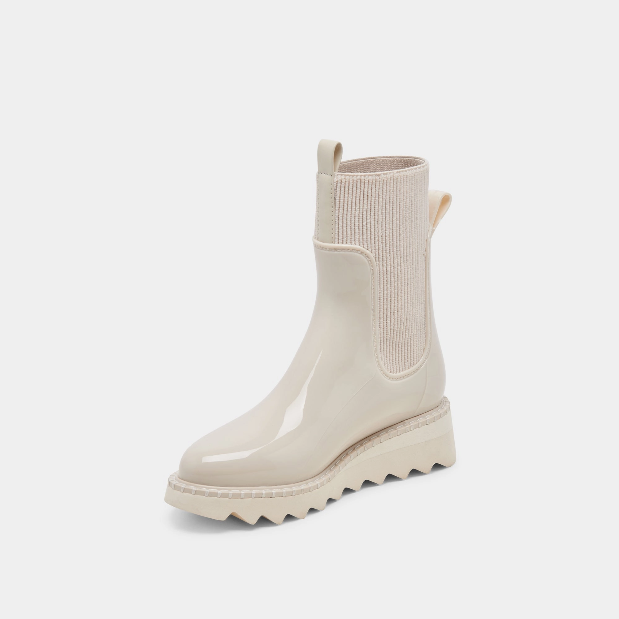 TROPIC H2O BOOTS IVORY PATENT STELLA