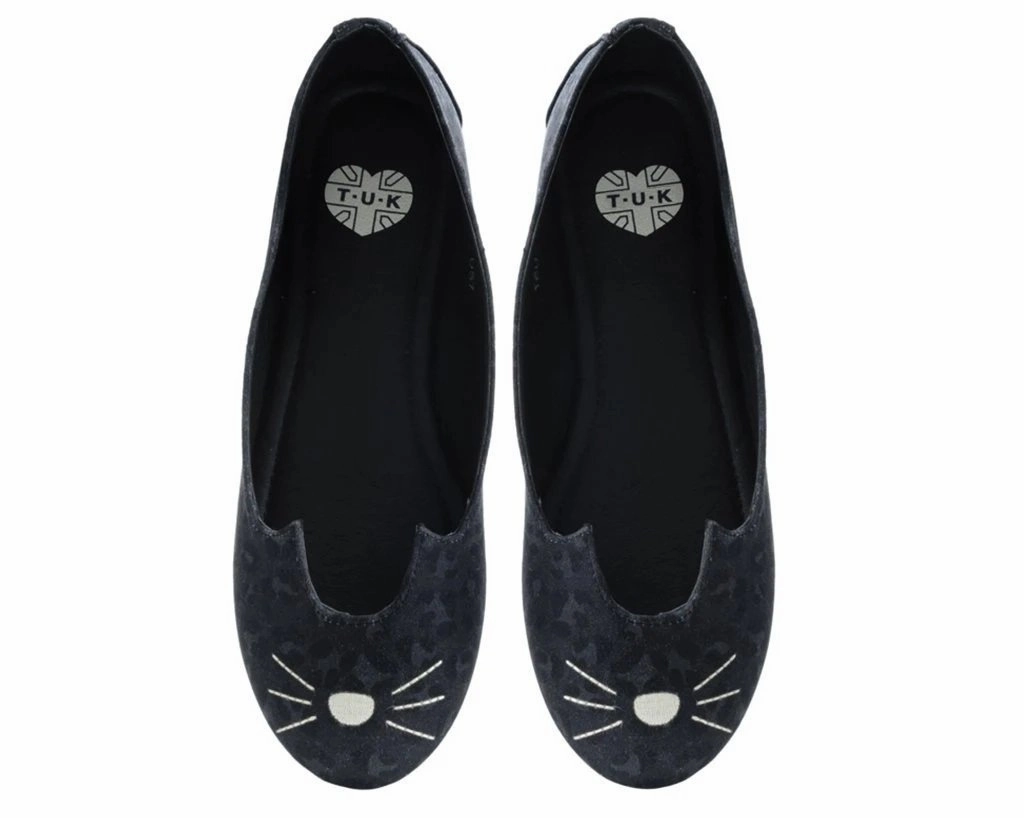 TUK A9434L Black & Grey Leopard SophistaKitty Flat